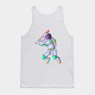 Astronaut play Cricket Tank Top